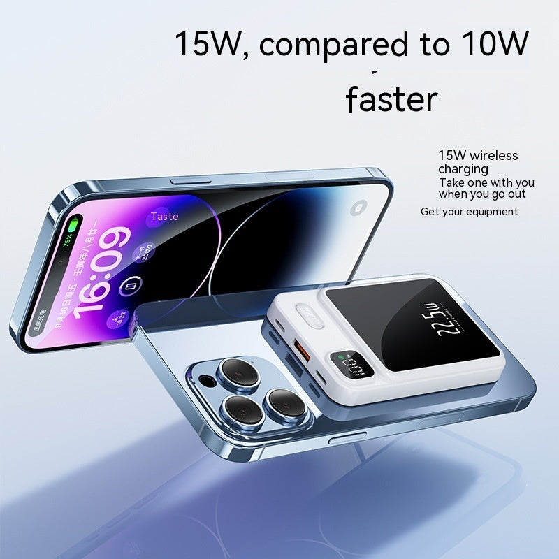 Magnetic Power Bank 20000 MA Large Capacity Fast Charging Mobile Power Gift - 图片 3