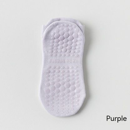 Women's Pure Cotton Non-slip Silicone Indoor Fitness Pilates Socks 2b2e18ae 15df 4ad1 9436 17becb798649