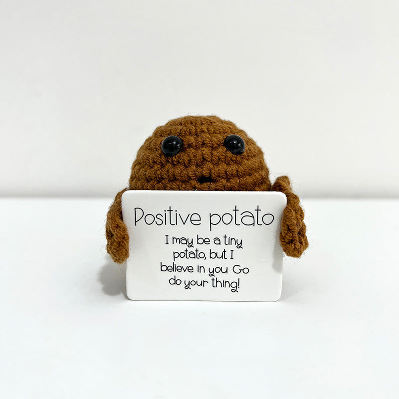 Cute Funny Potato Facial Expression Bag Handmade Crocheted Doll Hanging Buckle Schoolbag 2b382ad9 429d 4e42 b211 4b57cf464e0d