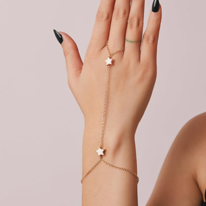 Five-pointed Star Stainless Steel Ring Chain Female Love 2b3b5eff a300 4c0b b6b3 6c0fc9f0d912