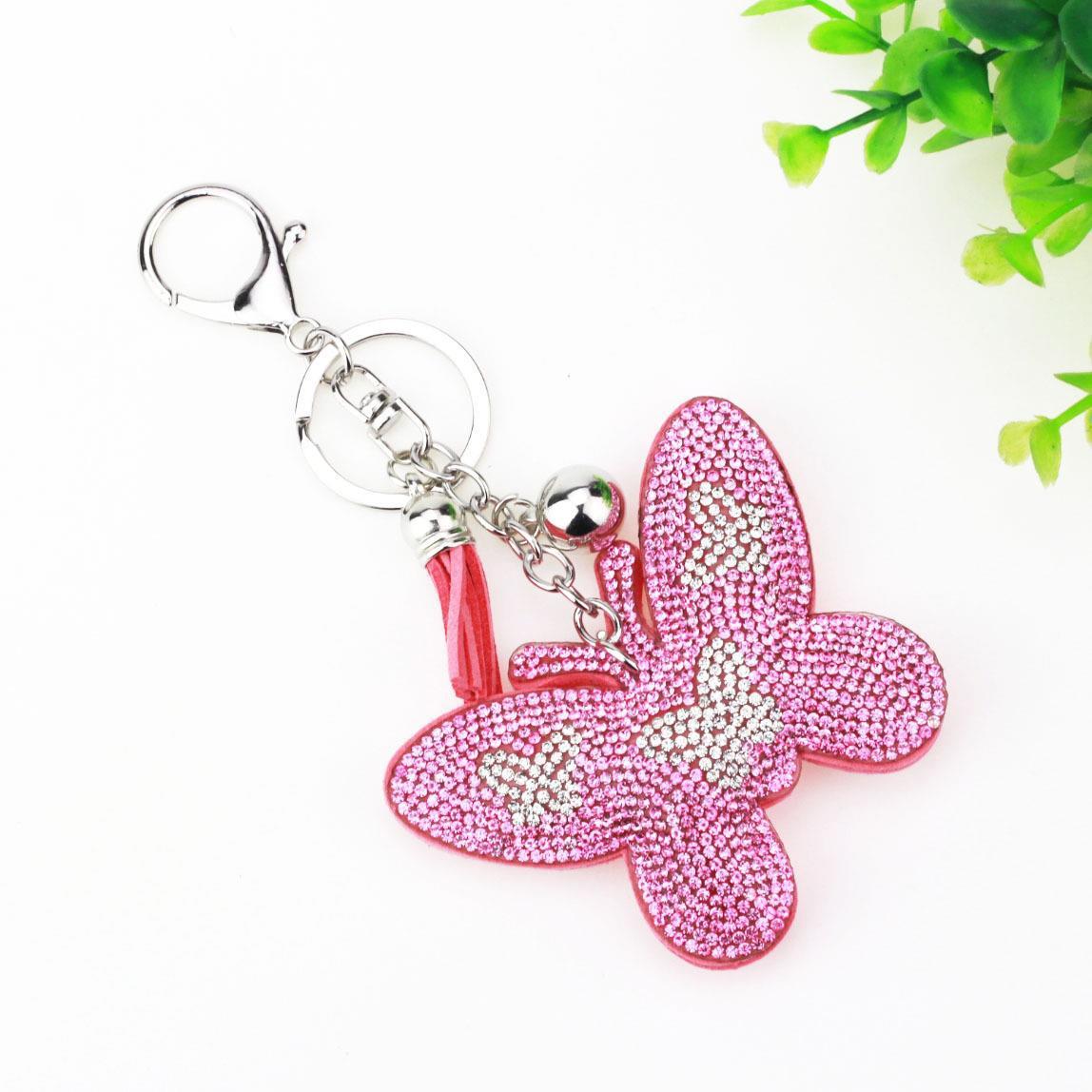 Home Fashion Simple Two-color Butterfly Shape Flannel Hot Drilling Handbag Pendant 2b82de2b 6b83 4d94 b518 d1d5717f46a1