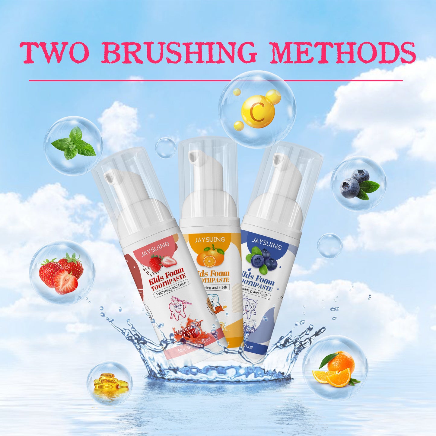Children's Foam Tooth Cleaning Mousse Toothpaste 2b8d3ced 76b3 4846 aa74 42a9d3605332