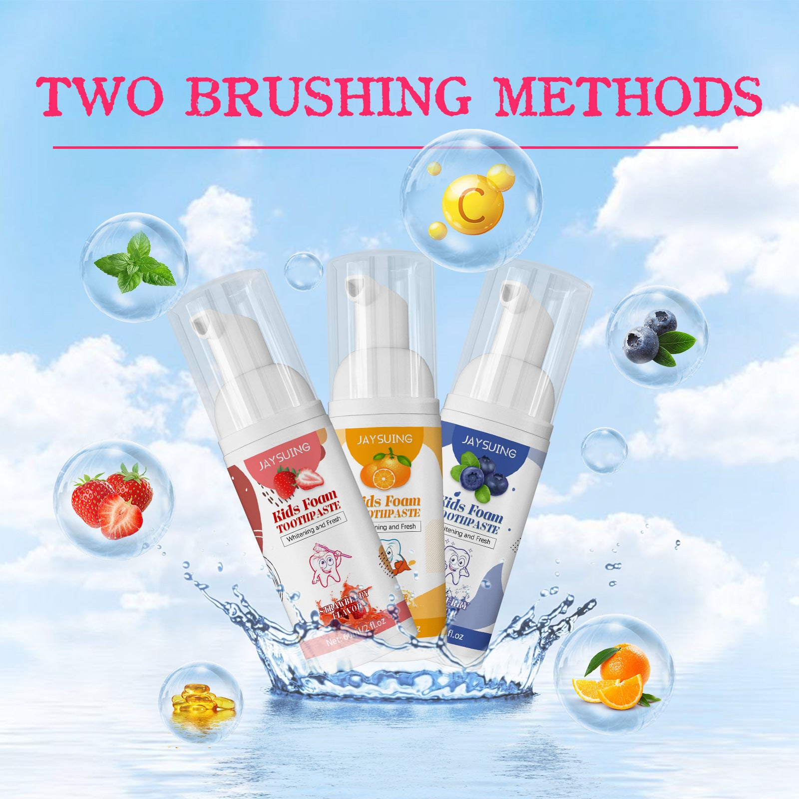 Children's Foam Tooth Cleaning Mousse Toothpaste 2b8d3ced 76b3 4846 aa74 42a9d3605332