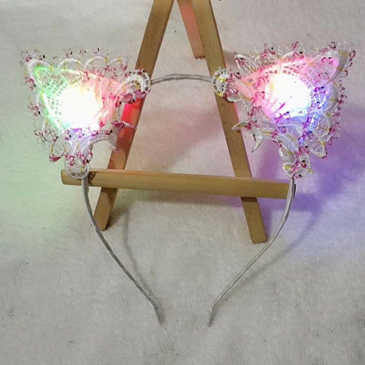 Glowing Hair Accessories Flashing Lights Cat Ears Headband 2b907fbb 40c6 4207 9ff9 09b673fc7cfb