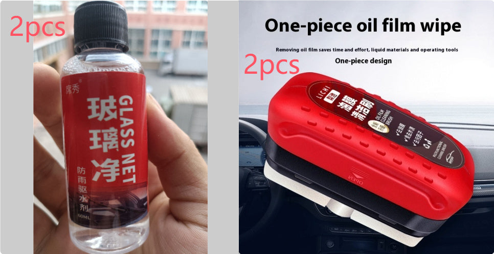 Automotive Oil Film Cleaning Brush Windshield Car Glass Sponge Cleaner Universal Removes Dirt Glass Cleaning Wipe Board Tool 