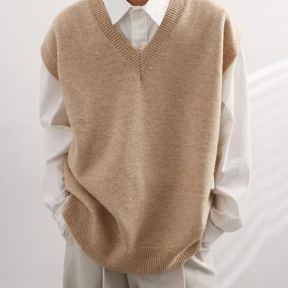 Men's V-neck Fashionable Jacket Sweater Vest Wool 2bb9fecc a8f0 43f2 a08e 4d81285f0878