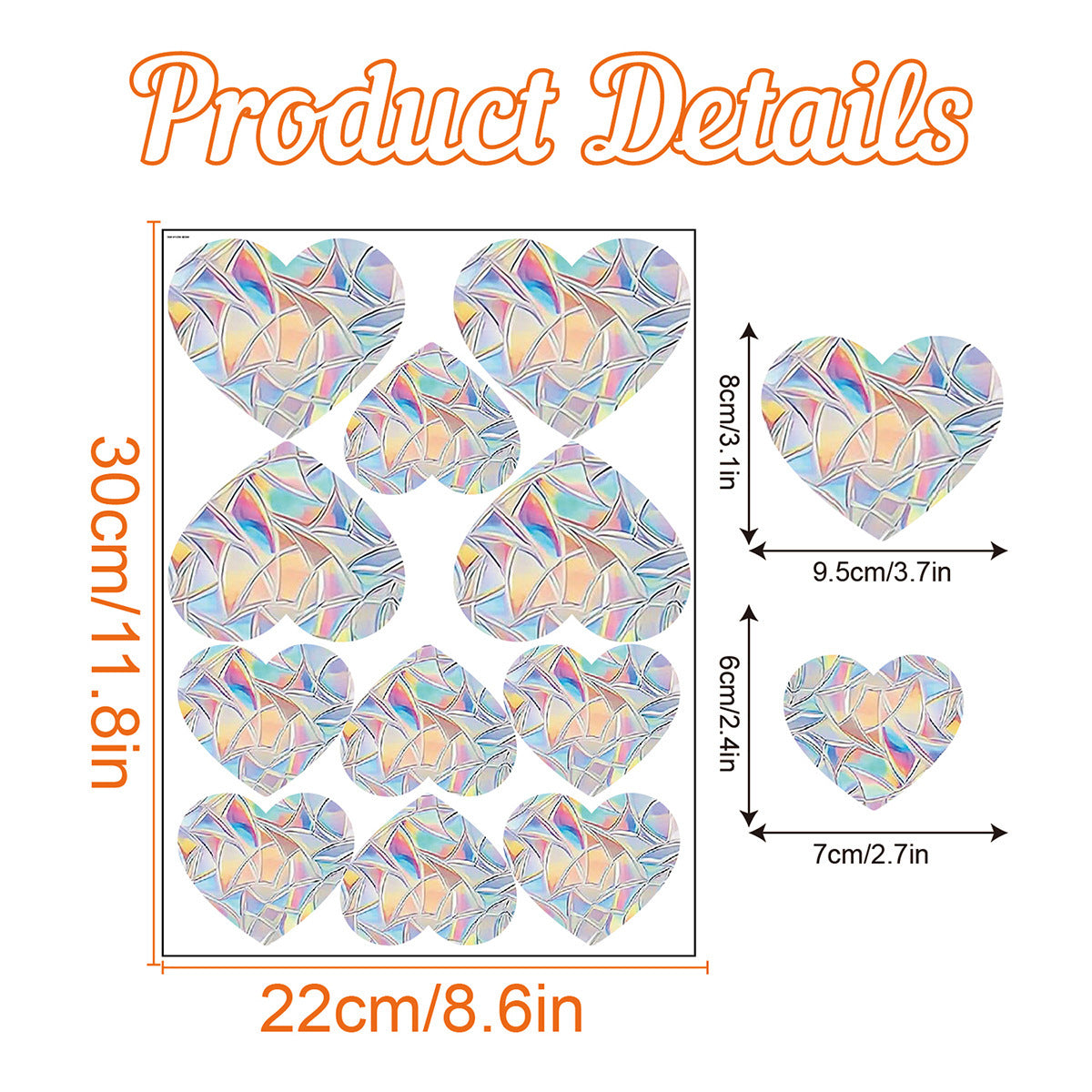 Rainbow Prism Electrostatic Glass PVC Decorative Colorful Window Stickers 2bd83ab3 fd54 45b0 9112 5f76a604e374