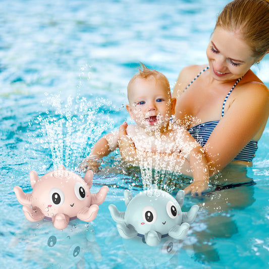 Children's Automatic Water Spray Bath Toys Bath Fun Toys With Flashing Water Spray Toy Baby Swimming Shower With Toys New 2be