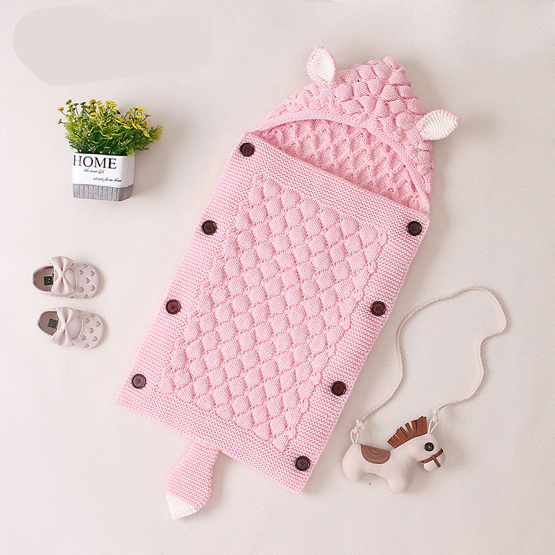 Pure Color Newborn Envelope Anti-kick Swaddling Blanket 2bea0af7 4bf7 4961 a362 ed8b9791a316