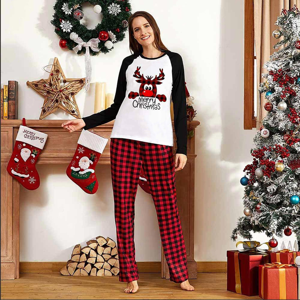 Family Christmas Pajamas Matching Sets Christmas Sleepwear Parent-Child Pjs Outfit For Christmas Holiday Xmas Party 2befc184 