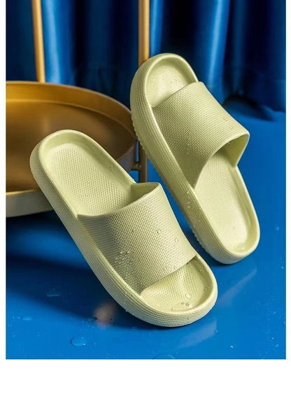 New Household Foot Feces Slippers Female Bathroom Bathing Couple Home Sandals And Slippers Male Summer Outer Wear Thick 2c051