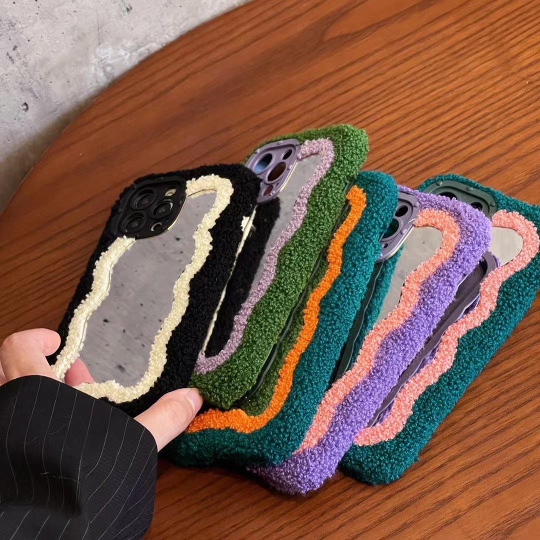 Plush Patch Mirror Mobile Phone Shell 2c196a54 dfa6 44c0 9a3c 101dcb37a06a