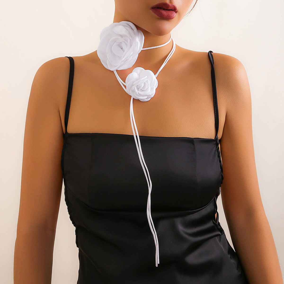 Lace-up Vintage Necklace Rose Dinner Collar Accessories 2c216596 01f6 4b47 a42c f5af83c7610b