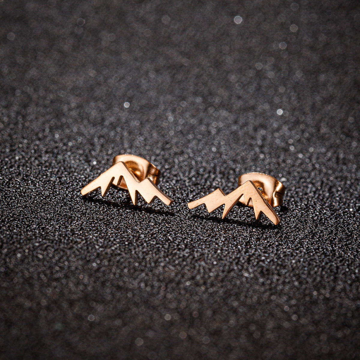 Stainless Steel Snow Mountain Mountain Stud Earrings Personality 2c37adfe 34a9 4bb6 aaaf 41a9491fc1c9