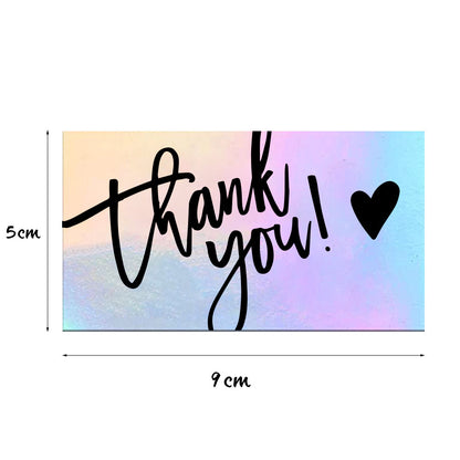 50 Laser Rainbow Thank You Cards - HD Wireless Product #4