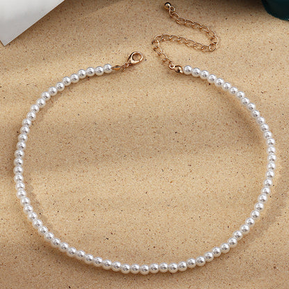 Elegant Round  Pearl Necklace Temperament Pearl Necklace 2c49e456 f9aa 45ab bbd6 1323531c3cc2
