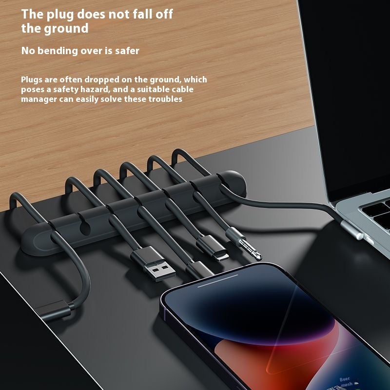 Desktop Fixed Charging Cable Storage Protector - 图片 3
