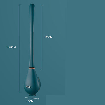 Household Brush Wall-mounted Long-handled Silicone Toilet Brush 2c646e54 5ee2 4941 9175 1f67b280c75c