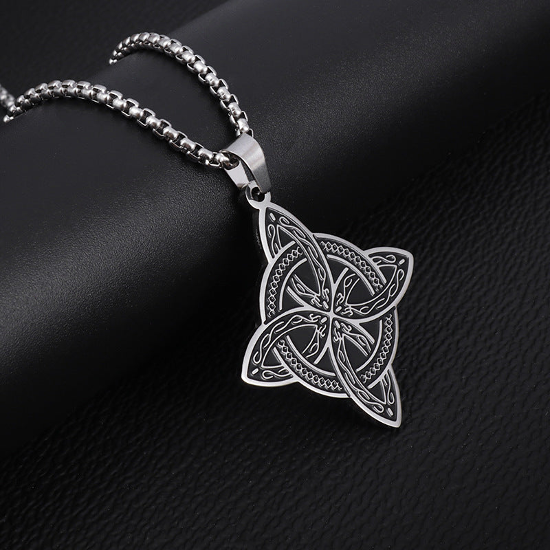 Vintage Viking Stainless Steel Slavic Amulet Necklace 2c7b5620 de8c 4e25 9741 980d1c4a69aa