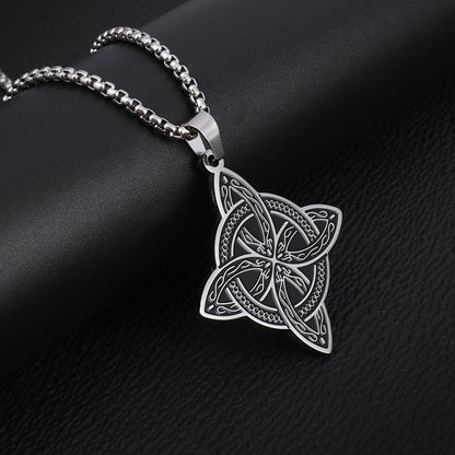 Vintage Viking Stainless Steel Slavic Amulet Necklace 2c7b5620 de8c 4e25 9741 980d1c4a69aa