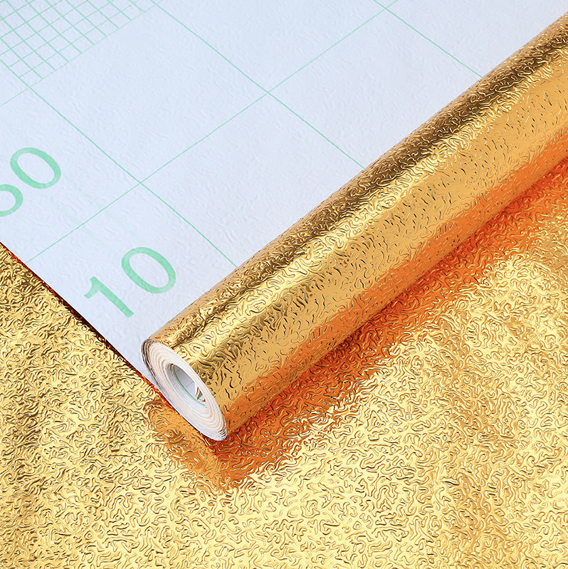 Kitchen Greaseproof Stickers Self-adhesive Wallpaper Waterproof Oil And Moisture Proof Stove Renovation Aluminum Foil Tinfoil