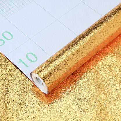 Kitchen Greaseproof Stickers Self-adhesive Wallpaper Waterproof Oil And Moisture Proof Stove Renovation Aluminum Foil Tinfoil