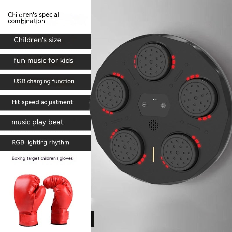 Children's Music Boxing Machine Blue Light Hitting Reaction Boxing Target Intelligent Electronic Wall Target 2c9b093d f84c 48