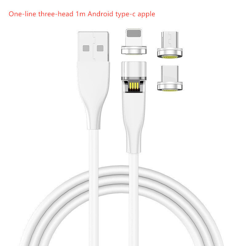 Three In One Data Cable 540 Degree Rotation Spherical Magnetic Charging - 图片 9