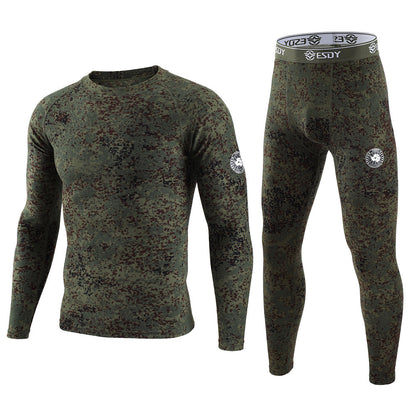 ESDY Men's Exercise Camouflage Dralon Thermal Underwear Suit 2ccc272f 0494 4ef7 b5d8 692702362b8c