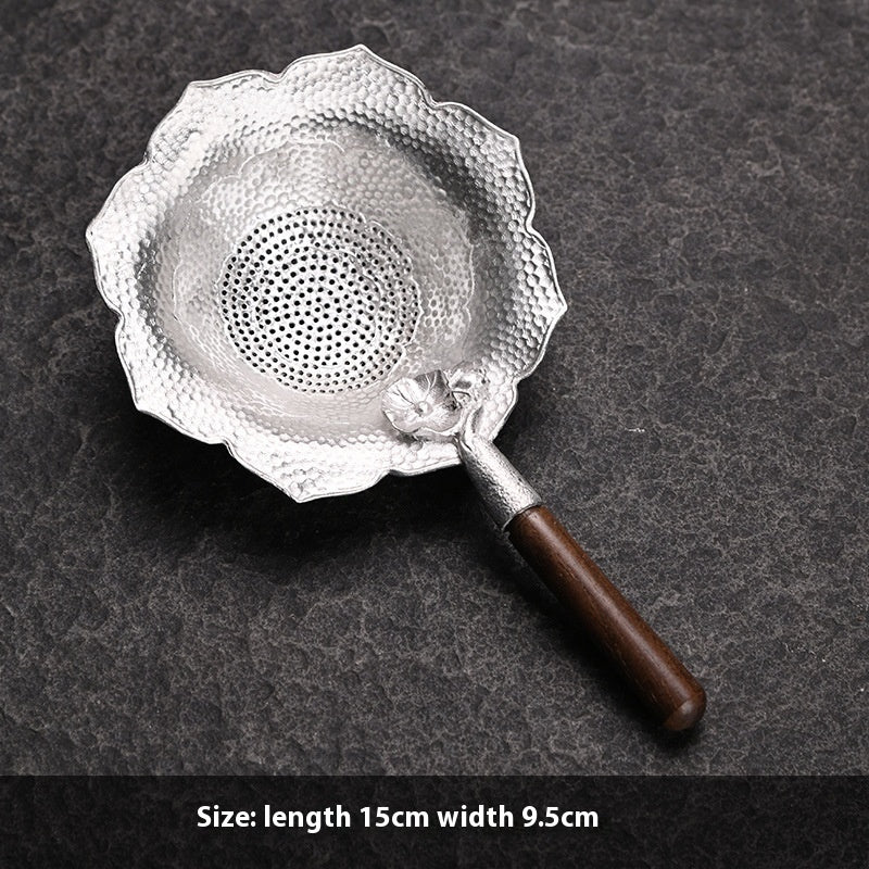 Creative Tea Strainer Tin Tea Funnel Pure Tin Tea Set 2ce82dda 0e71 4d21 ac56 f3a2ce60cead trans