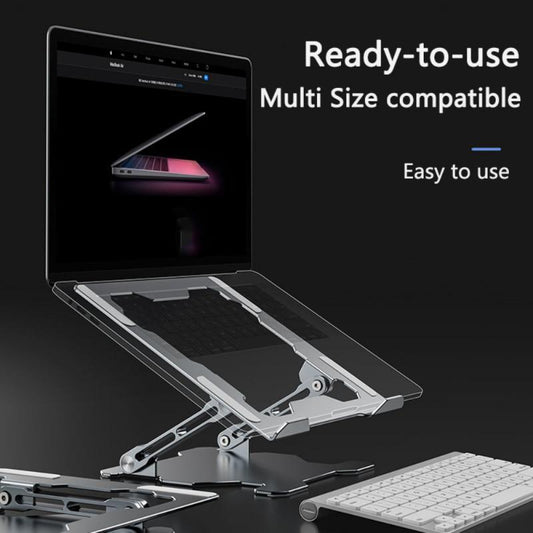 Adjustable Laptop Stand Portable Computer Stand Aluminum Alloy Laptop Riser Compatible Laptop Stand Holder - 图片 1