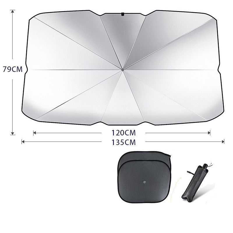 Foldable Car Windshield Sun Shade Umbrella UV Protection Heat Insulation Parasol Auto Front Window Cover Interior Protector S