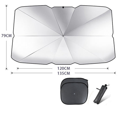 Foldable Car Windshield Sun Shade Umbrella UV Protection Heat Insulation Parasol Auto Front Window Cover Interior Protector S