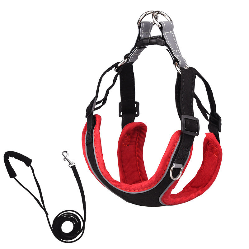 Suede Pet Chest Harness Dog Vest Leash 2d1ddb15 399f 47d5 aad5 e6c0c398a2f6
