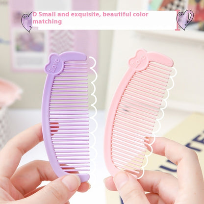 Cartoon Love Mini Small Comb Cute Student Portable 2d1e5832 e088 4a82 9de7 fd616e44bcd3 trans