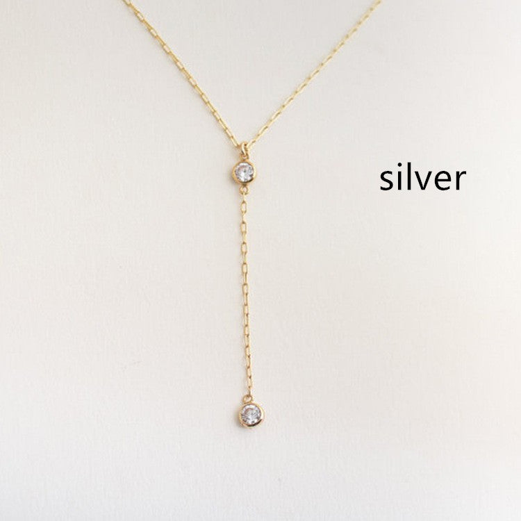 Fashion Simple Rhinestone Ball Pendant Necklace For Women 2d5069f6 a949 44d5 9c48 02bde48c96c4