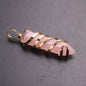 Crystal Red Agate Hexagon Pillar Bullet Pendant 2d593681 2b98 4e8e 8a05 ecd91f2f7c1c