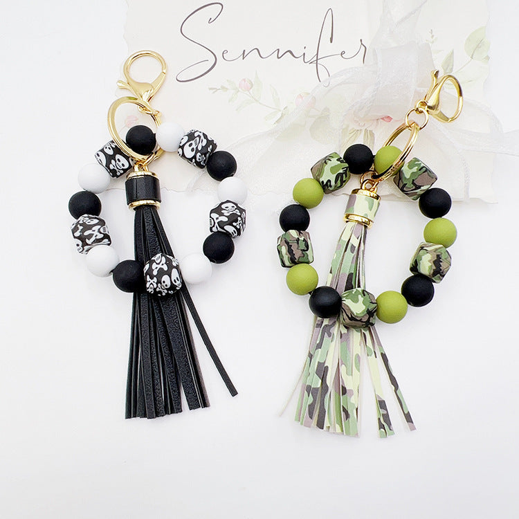Silicone Octagonal Oak Tassel Key Chain 2d629f8f 7791 47ec a96a 12d5436b3561