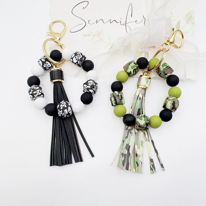 Silicone Octagonal Oak Tassel Key Chain 2d629f8f 7791 47ec a96a 12d5436b3561
