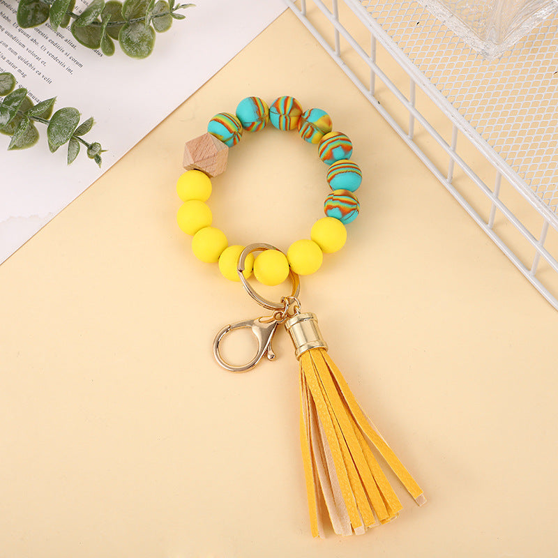 Silicone Beads Wrist Keychain Color 2d8f9158 941a 4f03 aa91 9a0a55235206