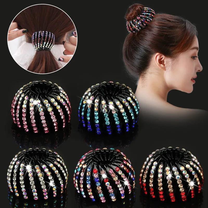 Korean Rhinestone Bird's Nest Pill Head Coiler 2dab48c7 80c9 4b08 b269 6f519a24d7ed