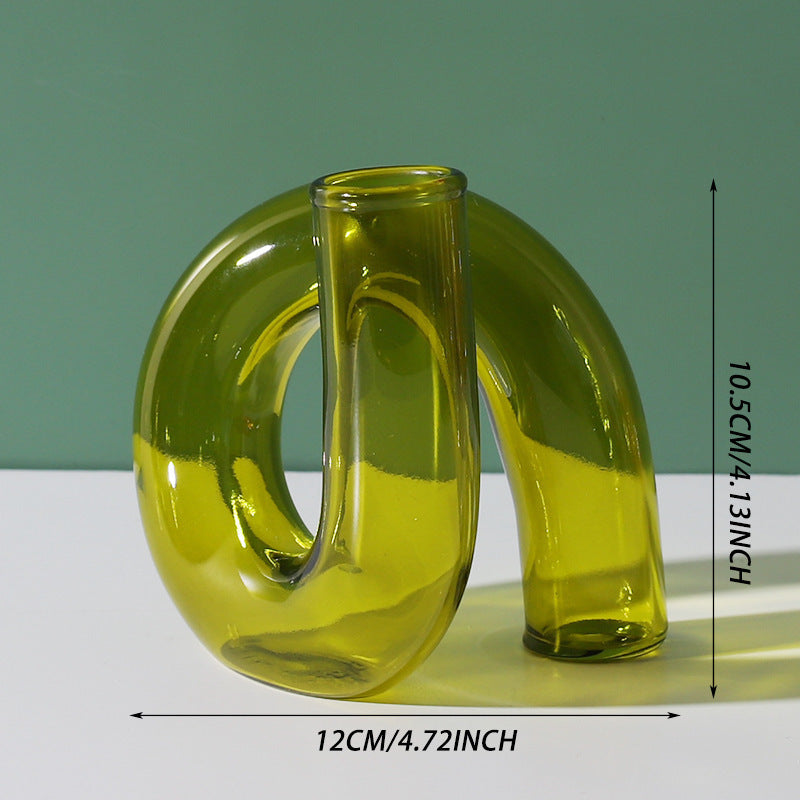 Creative Heterosexual Glass Flower Arrangement Hydroponic Bottle Furniture Model Room 2dcf5290 1dbf 4e80 b1d4 e9e36b8e54f8