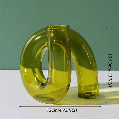 Creative Heterosexual Glass Flower Arrangement Hydroponic Bottle Furniture Model Room 2dcf5290 1dbf 4e80 b1d4 e9e36b8e54f8
