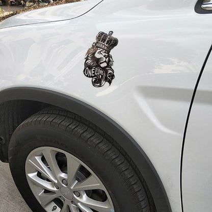New One Lion Love Crown Graphic Car Body Sticker Color Difference Car Reflective Car Stickers 2dcff621 084a 4734 b95a eb4e98e