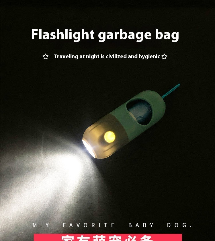 Led Light Pet Waste Bag Dispenser For Dogs Cats Dog Poop Scooper Bags Waste Bags Holder Dispensers Pet Clean Accessories 2dd2