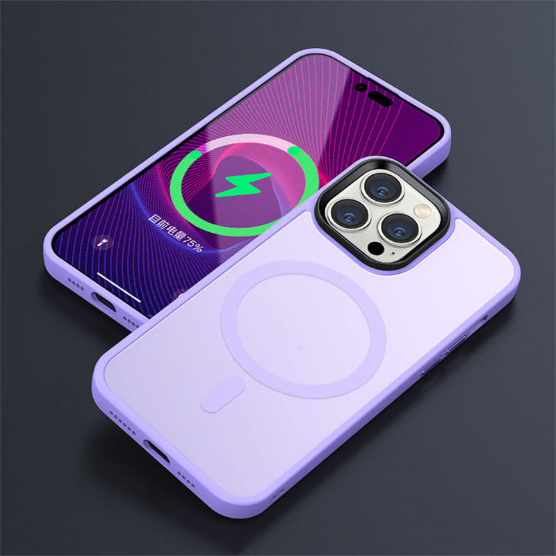 Magnetic Frosted Phone Case Drop Protection Cover 2ddfb101 c931 4b76 944c cb43bc55d92b