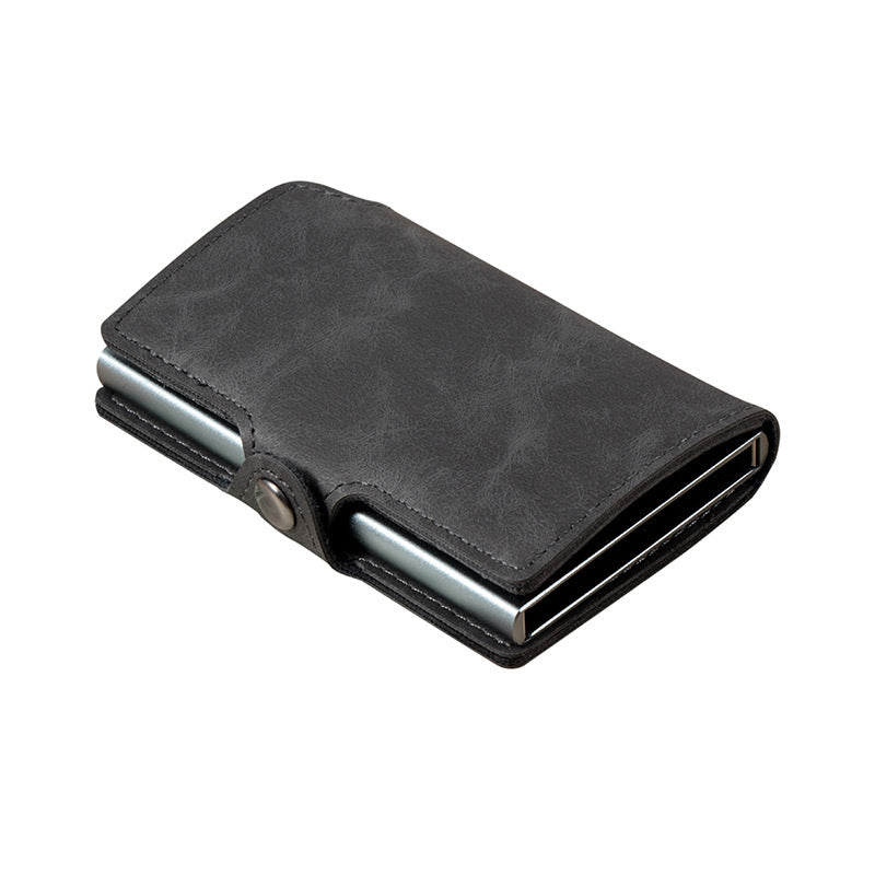 RFID ID Bank Card Holder PU Mini Metal Wallet 2de35f77 bd90 4ad6 96d1 2643cf90754a