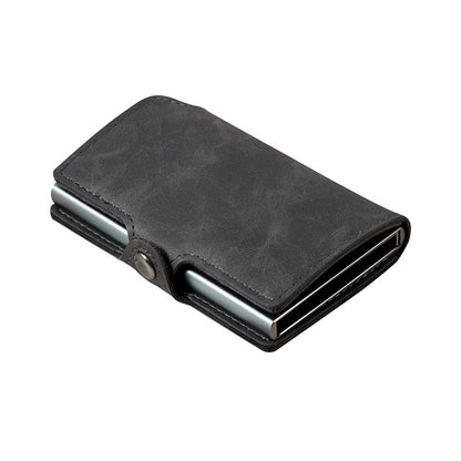 RFID ID Bank Card Holder PU Mini Metal Wallet 2de35f77 bd90 4ad6 96d1 2643cf90754a