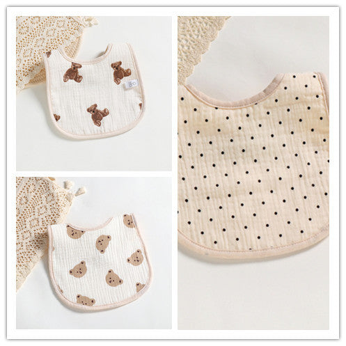 Cotton Gauze U-shaped Bib Baby Saliva Towel 2de36f36 70e5 400a 97ff 989a2e793d29