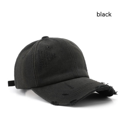 Men's And Women's Fashion Wash Ripped Denim Peaked Hat 2de628fd 9993 4744 be3c f38e0092320f trans
